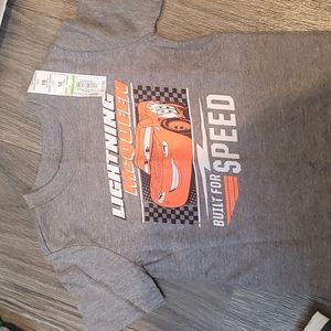 18m gray short sleeve lighting McQueen tshirt